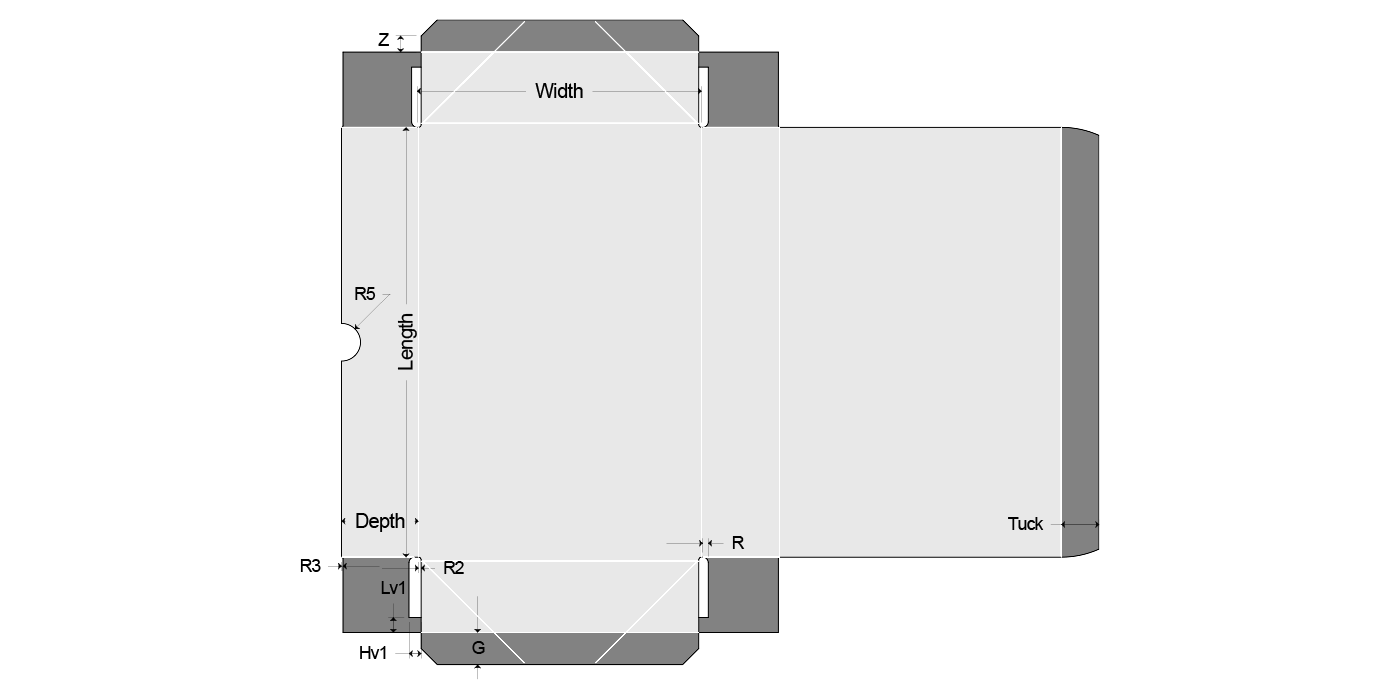 L016_InfoldTrayTuckTop(Box121FA) - View 2
