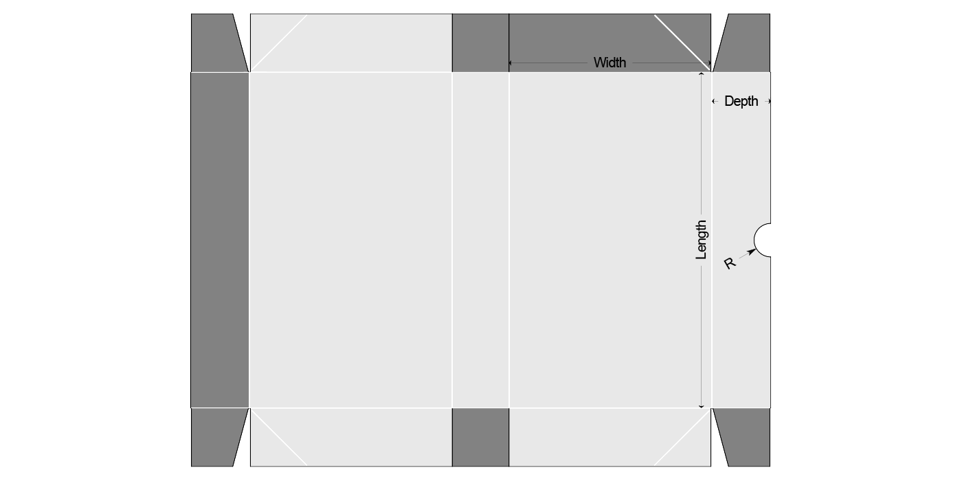 P004_5 Panel Folder (F761A) — Dieline Genius
